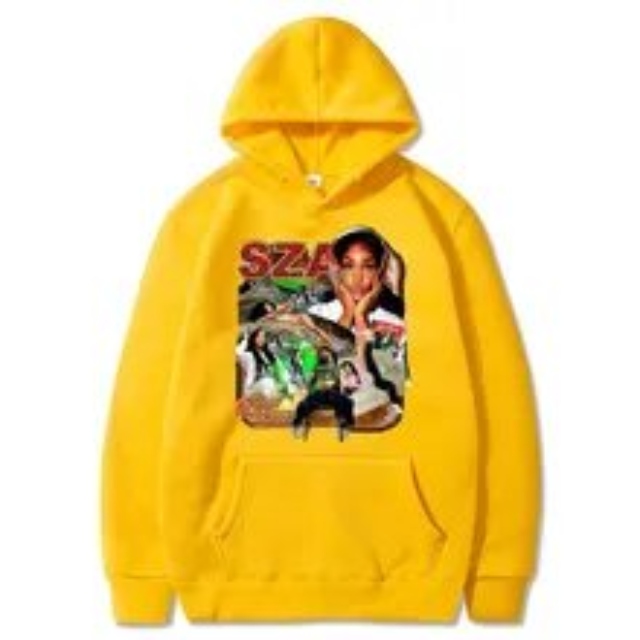 SZA Merch Yellow Good Days Graphics Hoodie