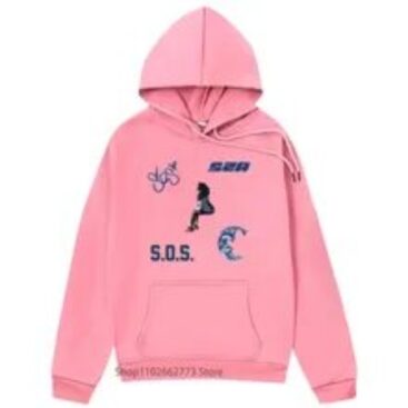 SZA SOS Anime Pink Hoodie