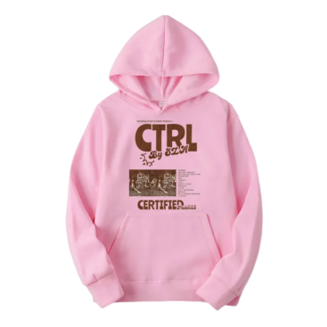 SZA Merch Ctrl Hoodie Pink